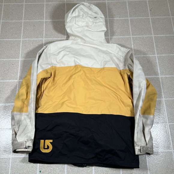 Burton Dryride Snowboard Ski Jacket Size Mens Large Yellow Black - Picture 8 of 11